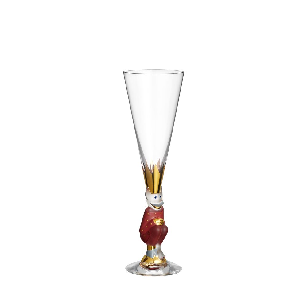 The sparkling devil champagne glass red 19cl