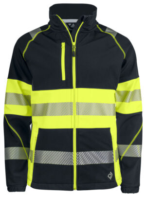 6443 Softshelljakke EN ISO 20471 Kl 1
