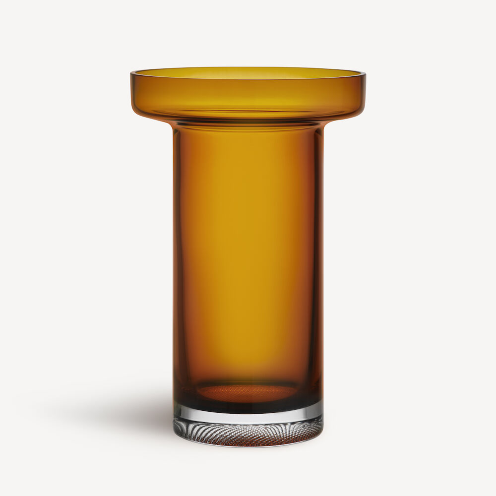 Limelight Rose Vase Amber H 230Mm