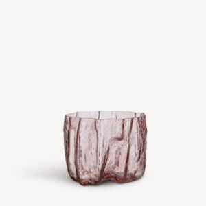 Crackle vase rosa h 175 mm